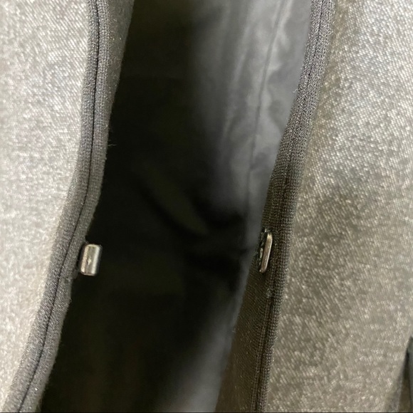 LAST CHANCE MOVING 12/18 Anthropologie Cartonnier Gray Peplum Ruffle Blazer - Picture 8 of 10